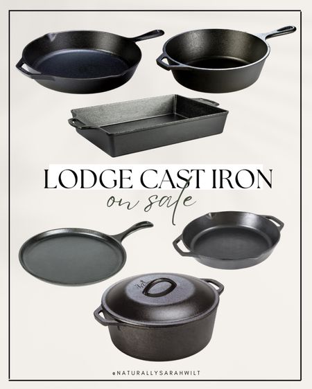 Lodge cast iron on sale! Such a great low-tox alternative cookware!!

toxin free | low tox | kitchenware | cookware | clean living 

#LTKunder50 #LTKsalealert #LTKFind