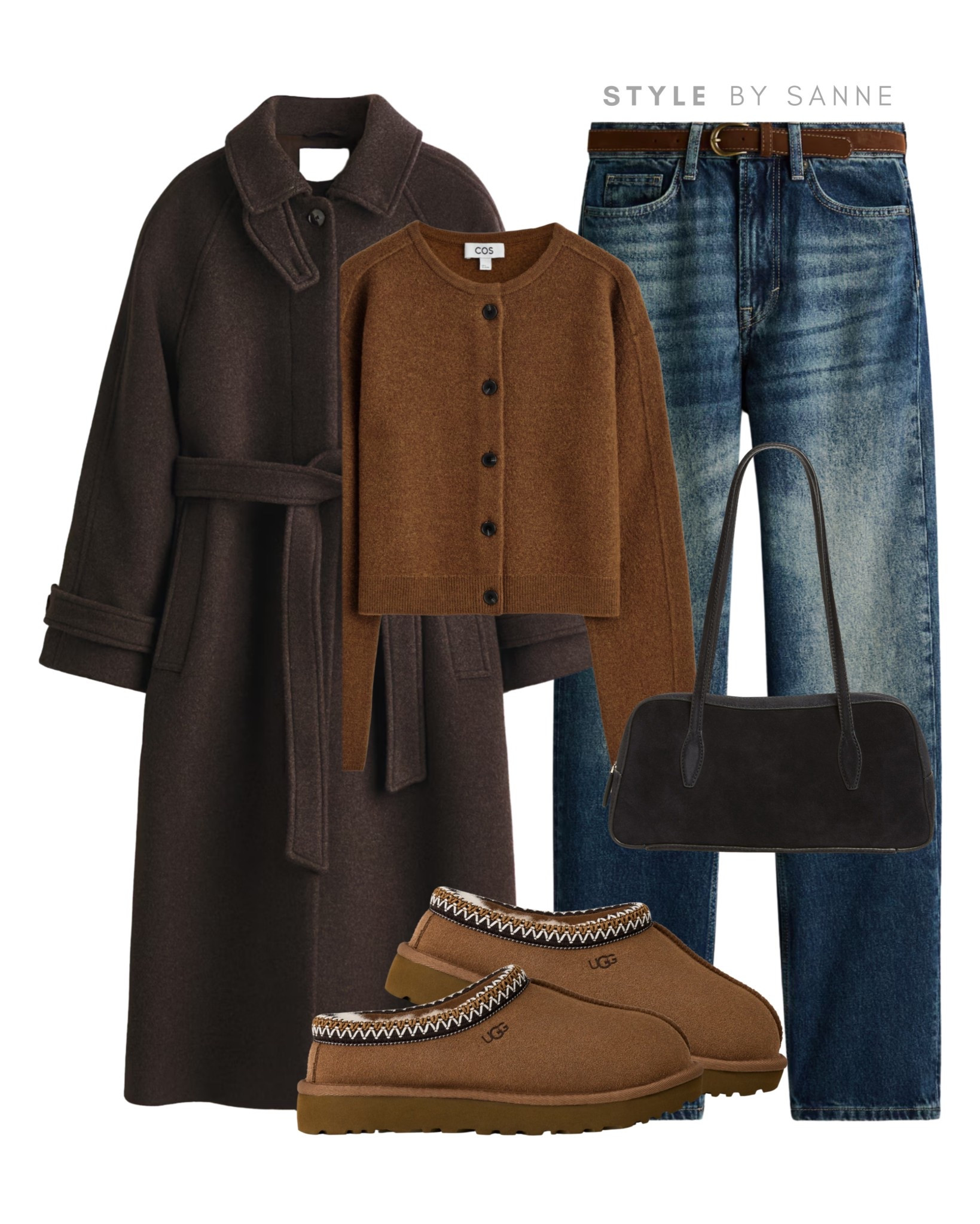 Classic brown shades with a cozy twist 🍂
A cropped cardigan and straight jeans under a belted coat for timeless texture play. Completed with mini UGGs and a dark suede bag for a chic weekend look.
Tap to shop all pieces now! ✨


#LTKstyletip #LTKautumn #LTKwinter