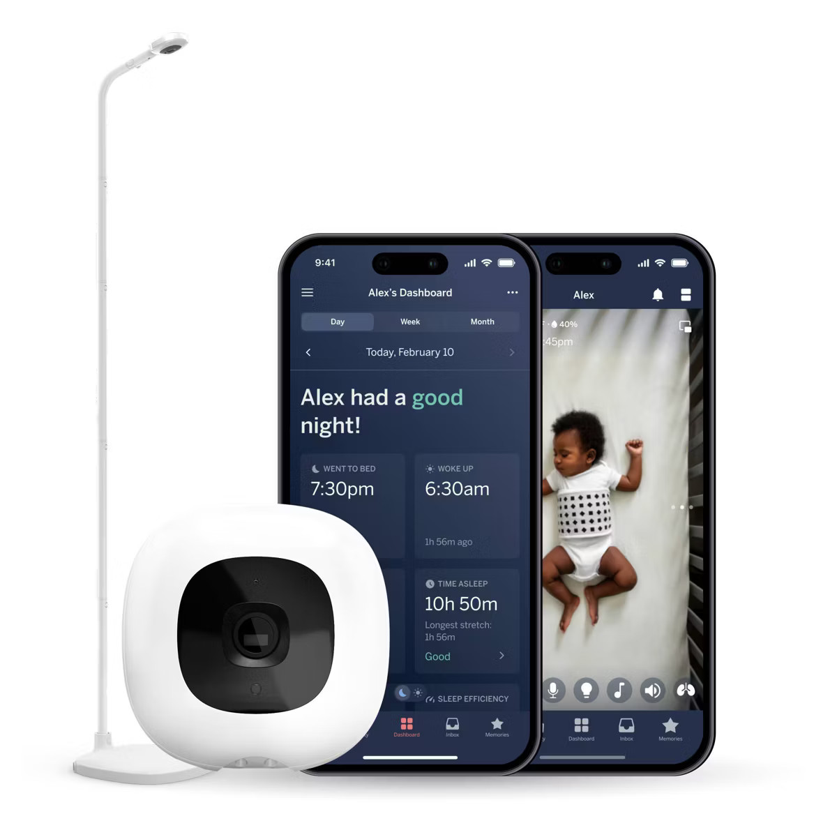 Nanit Pro Smart Baby Monitor & Floor Stand - White | Target