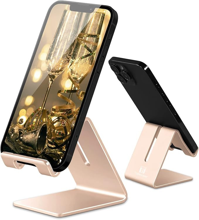 Tobeoneer Cell Phone Stand Holder Aluminum Desktop Solid Universal Desk Stand for iPhone 13 12 11... | Amazon (US)