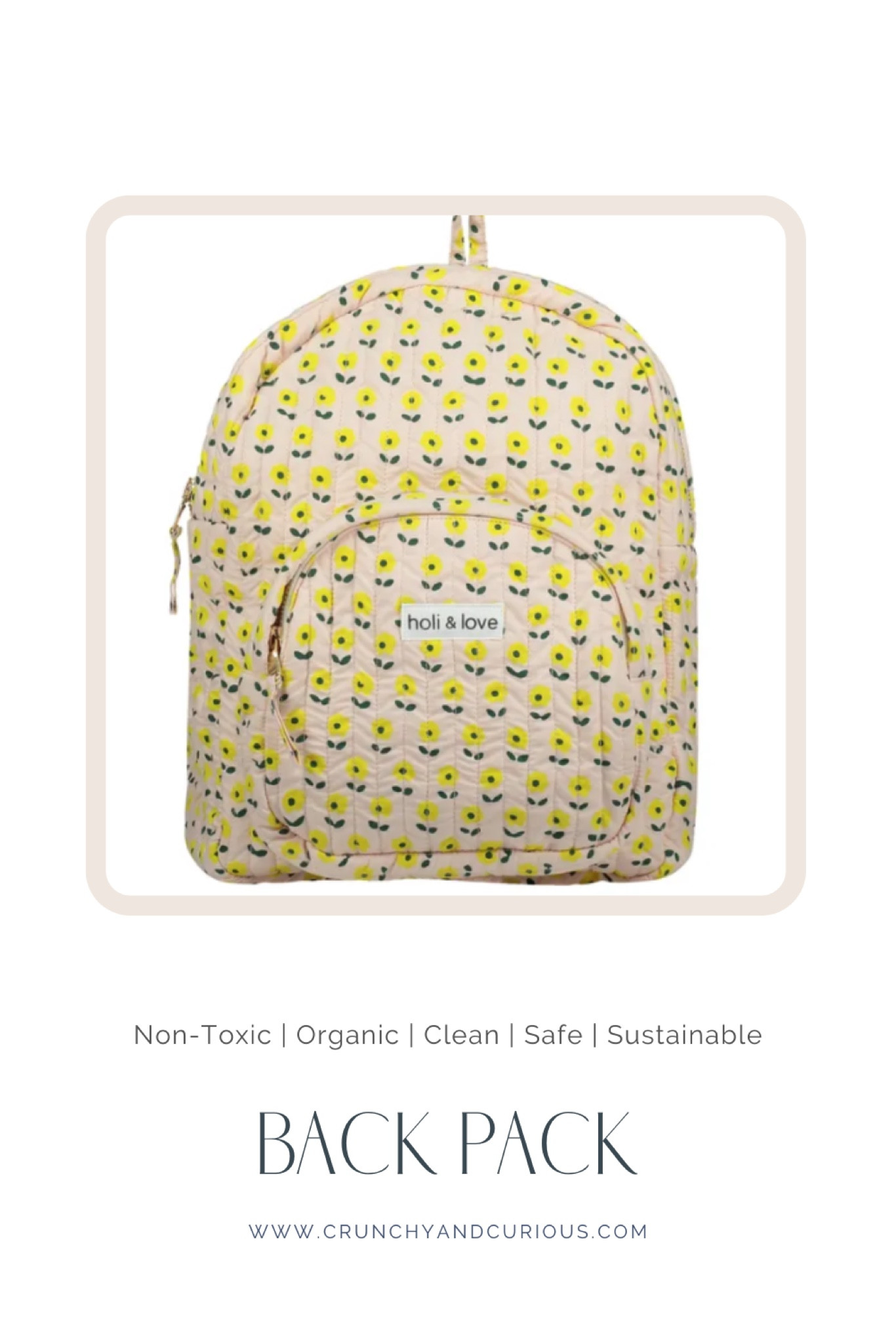 Organic cotton backpack

Nontoxic backpack 
Non toxic book bag 
Back to school
Organic backpack
Kids backpack
Kids book bag
Flower backpack
Girls backpack 

#LTKfamily #LTKkids