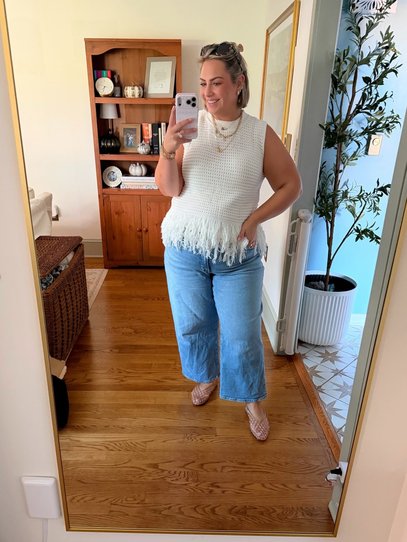Today’s outfit 🤍 
Top XL
Jeans 18

#LTKmomlife #LTKootd