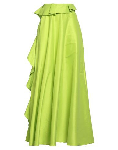 Hanita Woman Maxi skirt Lime green Size 2 Polyester, Nylon, Elastane | YOOX (US)
