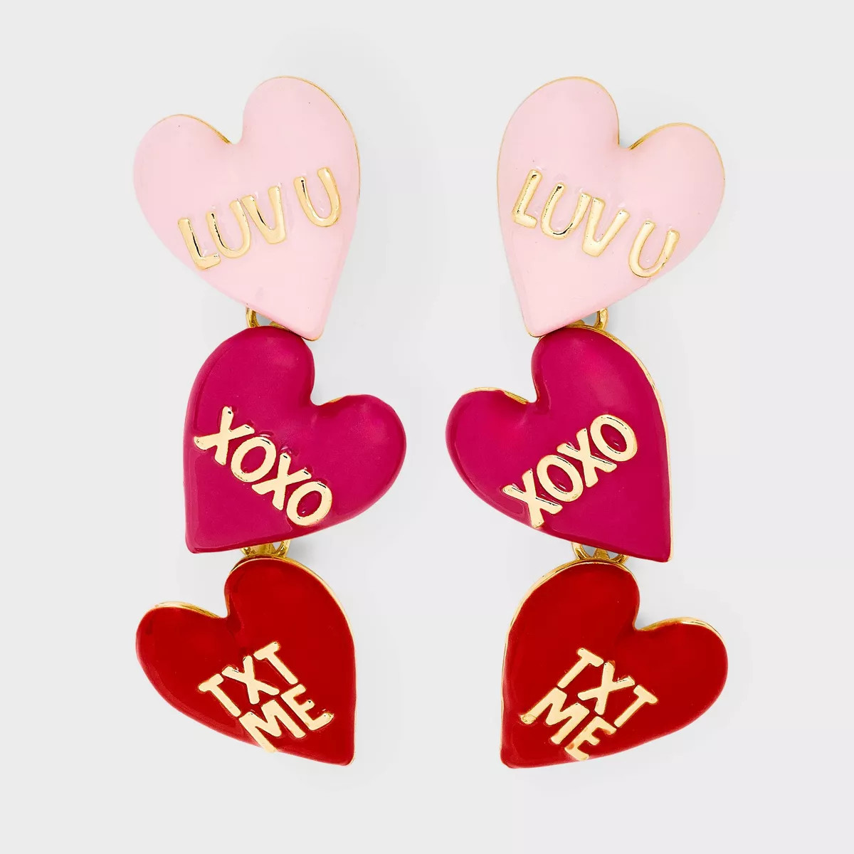 SUGARFIX by BaubleBar Valentine's Day Love Language Earrings | Target