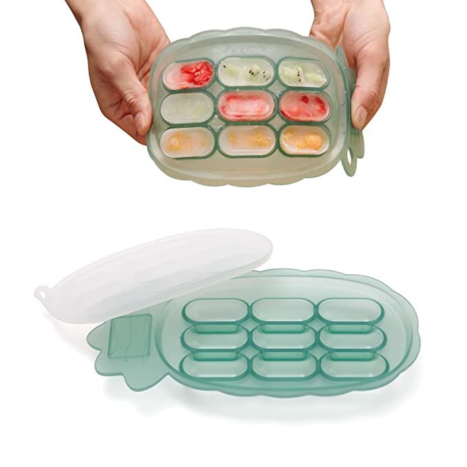 haakaa Silicone Nibble Tray - Breast MilkTeething Popsicle Maker - Baby Fresh Food Freezer Feeder... | Amazon (US)