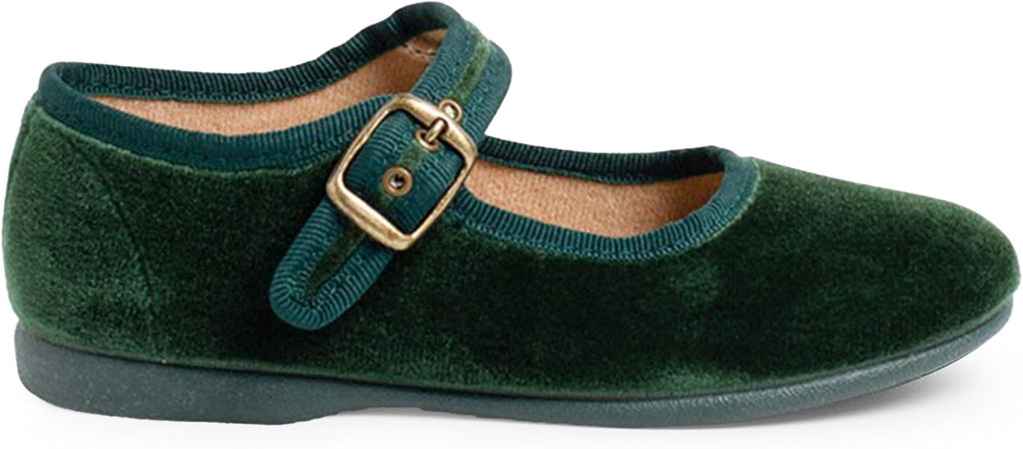 Pisamonas Girls Buckle Up Velvet Mary Janes | Amazon (US)