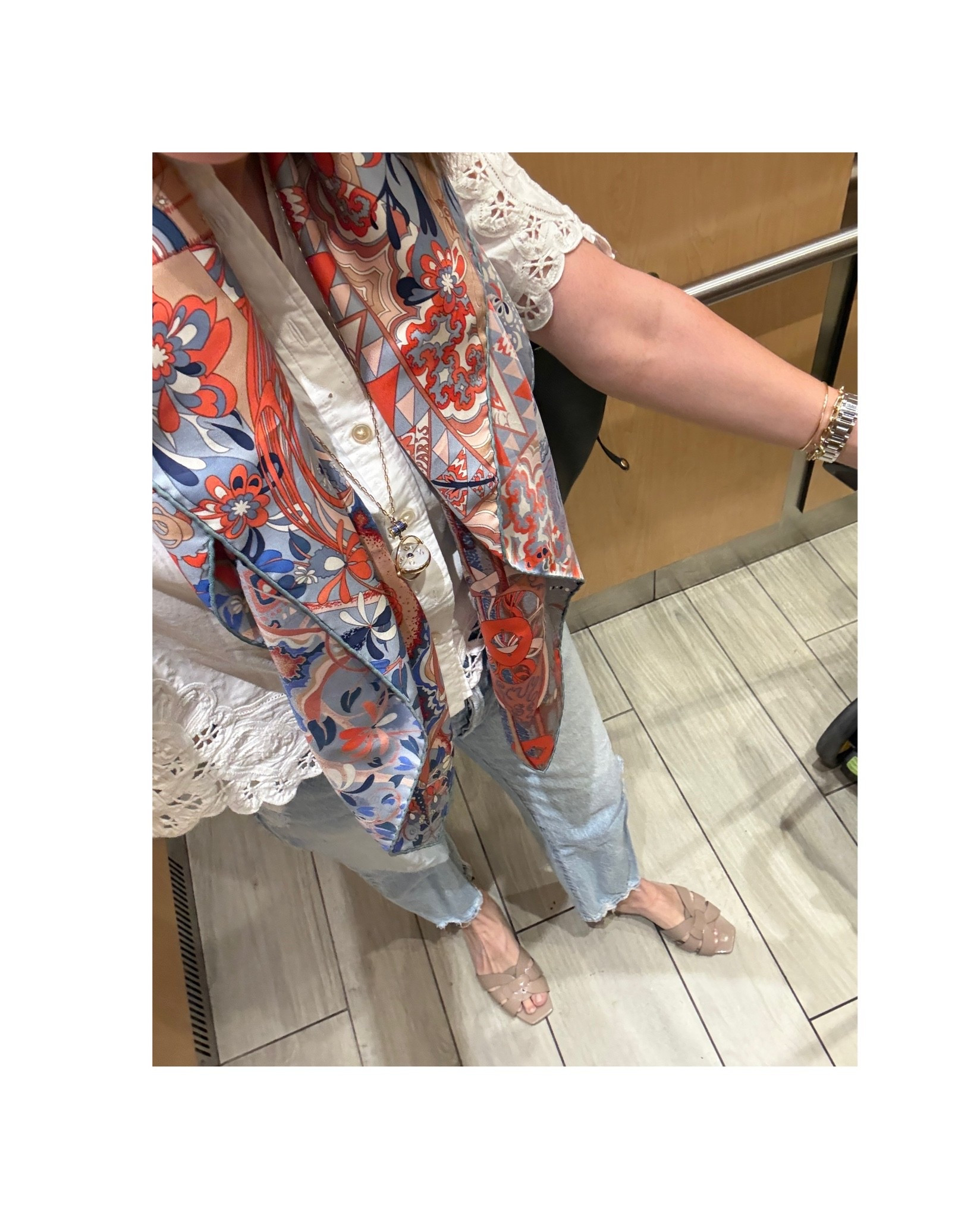 Jeans: I wear my larger size 26 (code THRIFTANDTELL15) Shoes: true to size —- Top: I wear my smaller size 2

#LTKootd #LTKmomlife #LTKPetite