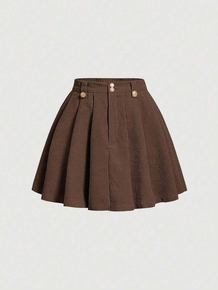 SHEIN MOD Women's Corduroy Skirt | SHEIN