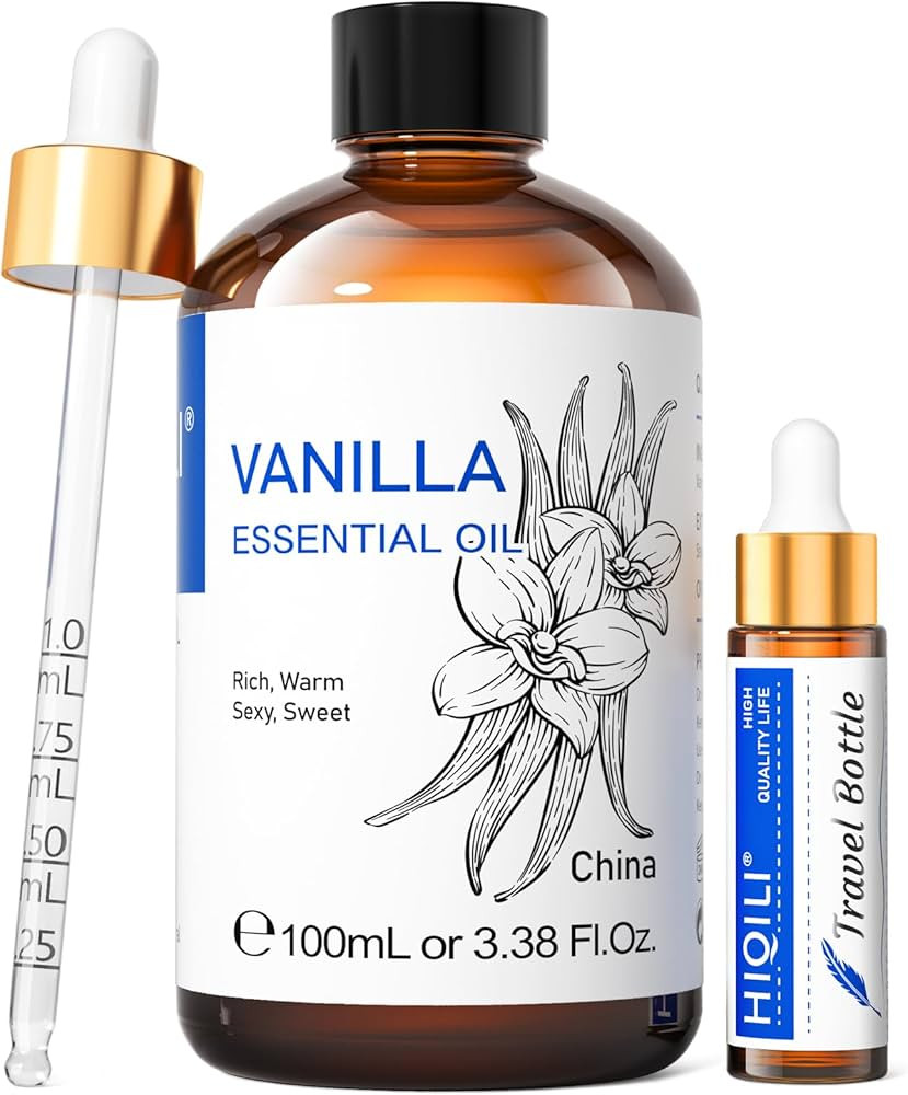 Amazon.com: HIQILI Vanilla Essential Oil-Strong Fragrance and Lasting for Diffuser,Body Bath,Cand... | Amazon (US)