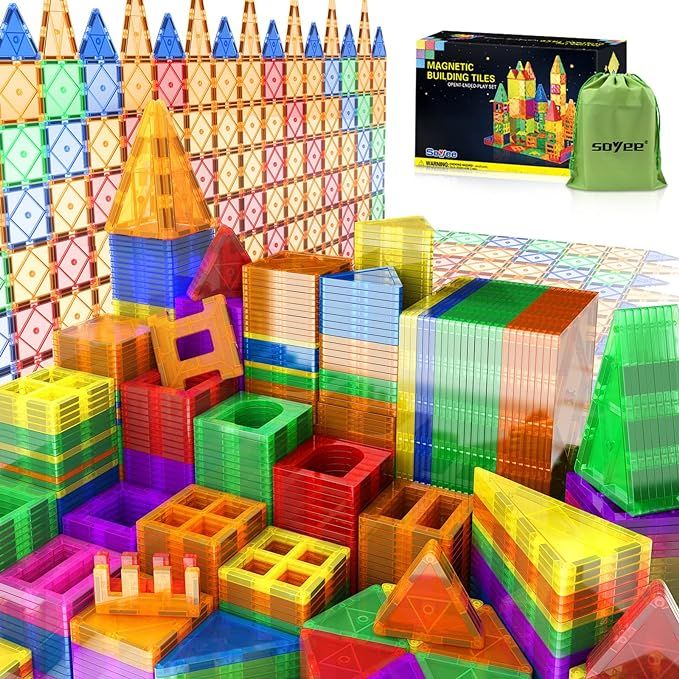 Compatible Magnetic Tiles Building Blocks STEM Toys for 3+ Year Old Boys and Girls Learning by Pl... | Amazon (US)