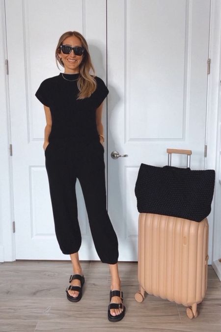 My favorite Amazon knit set 
It runs true to size , I am wearing a size small 
Perfect for traveling, casual ou lounging 
I have it in 6 different colors 

#LTKstyletip #LTKitbag #LTKtravel