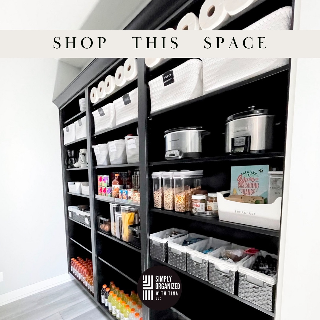 Black and white pantry that matches the client’s home and personality 🖤🤍

#LTKHome
