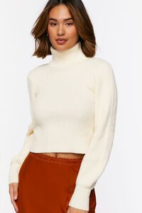 Ribbed Turtleneck Cutout Sweater | Forever 21 (US)