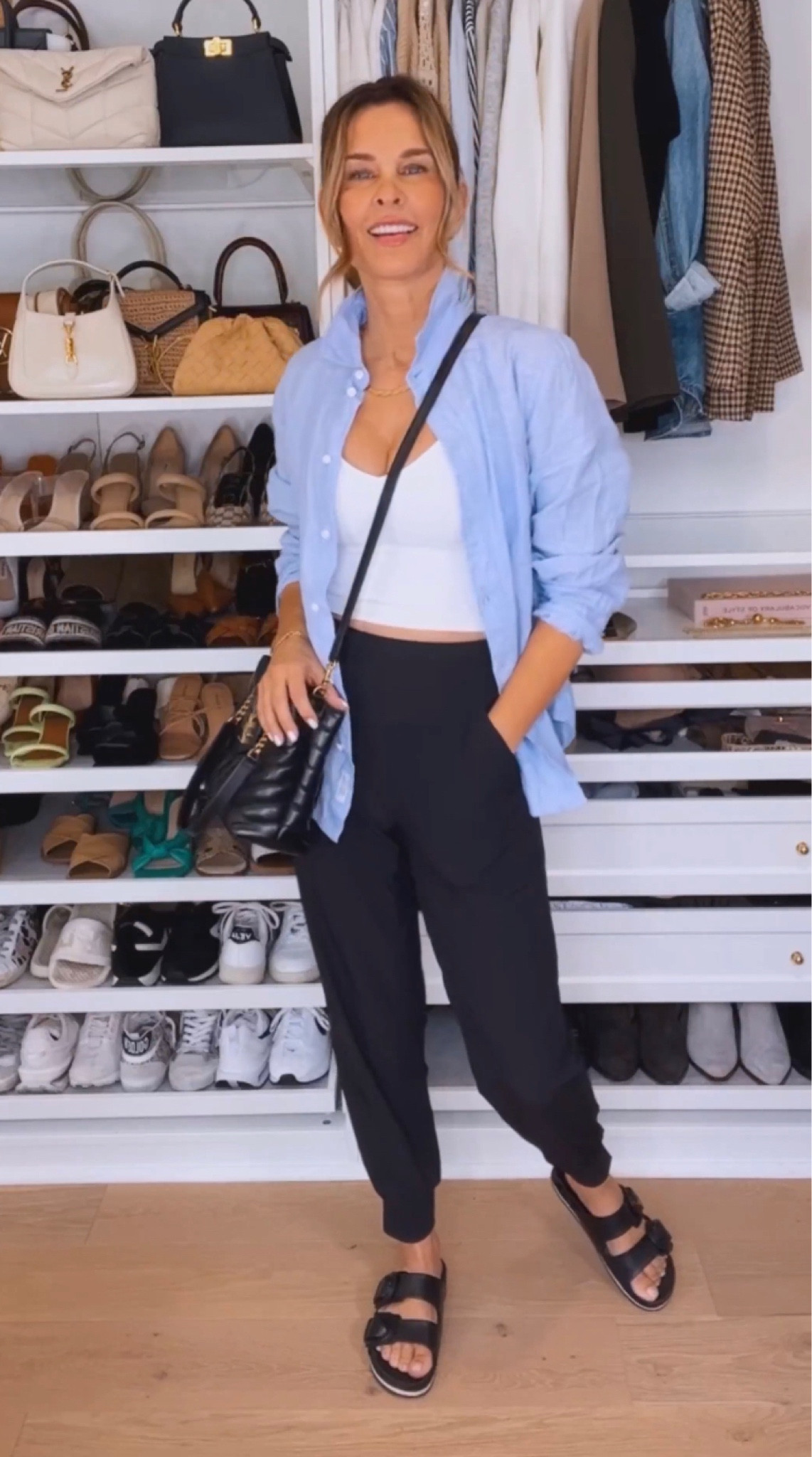 AM easy outfit formulas! 
Thin joggers SZ XS
Linen top- I oversized to a SZ 10

Wide leg pants SZ XS code: FashionedlifeXSpanx 

Green cashmere sweater SZ S

#LTKtravel #LTKstyletip #LTKunder100