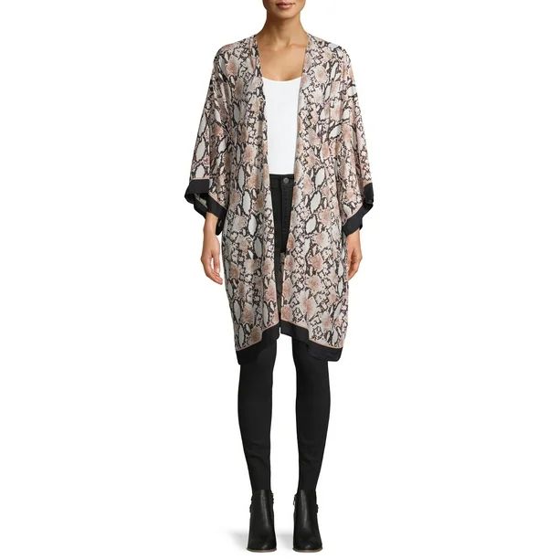 Time and Tru Printed Kimono | Walmart (US)