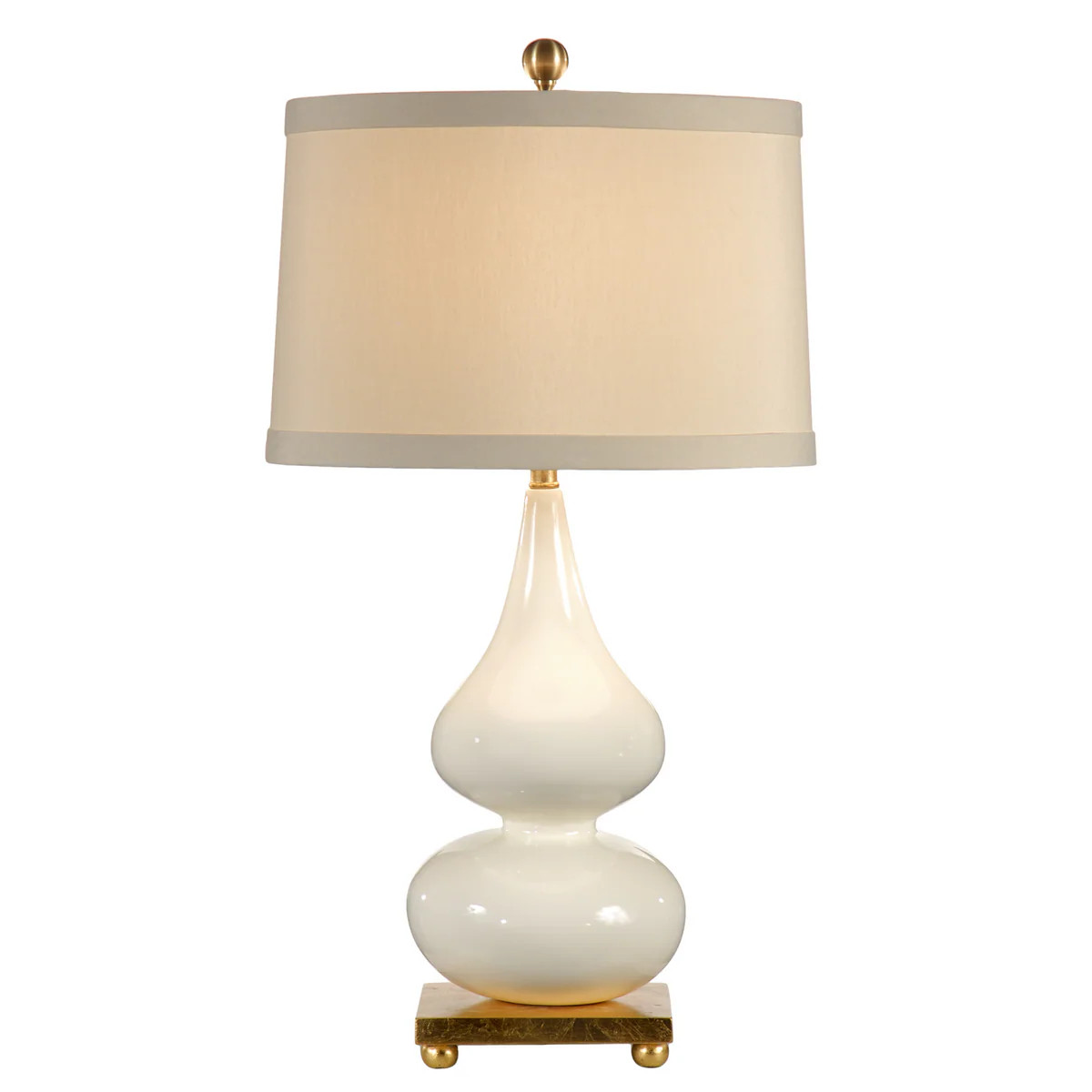 Whitney Table Lamp in Snow Finish | The Well Appointed House, LLC