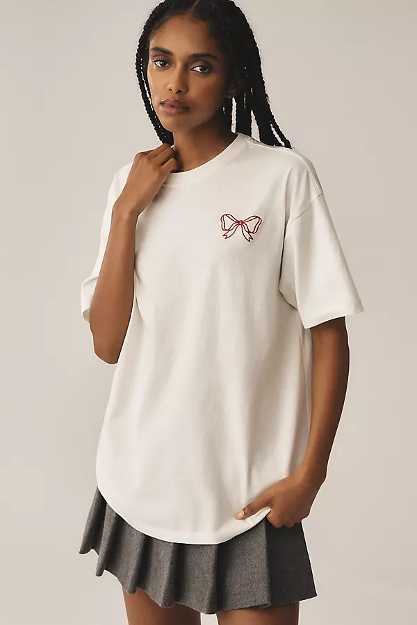 x Anthropologie Dinner Graphic Tee | Anthropologie (US)