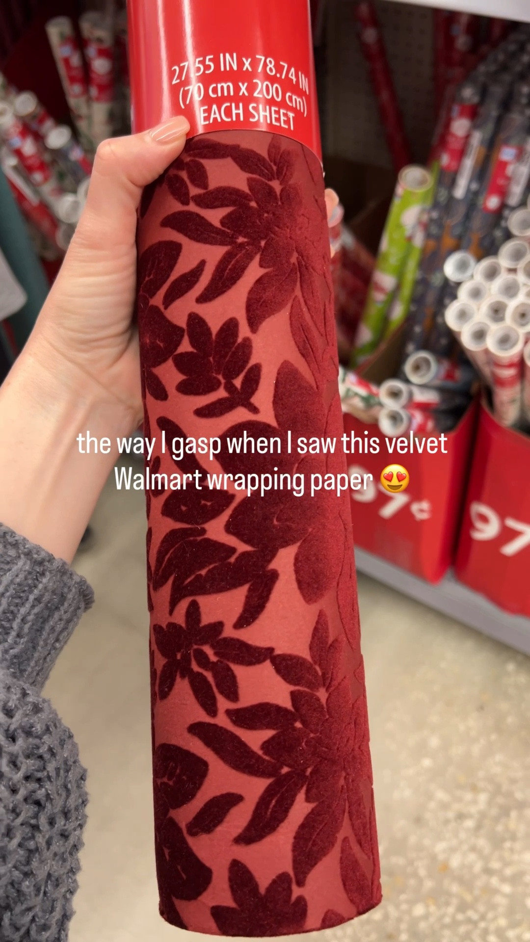 Velvet wrapping paper from Walmart 

#LTKGiftGuide #LTKHoliday