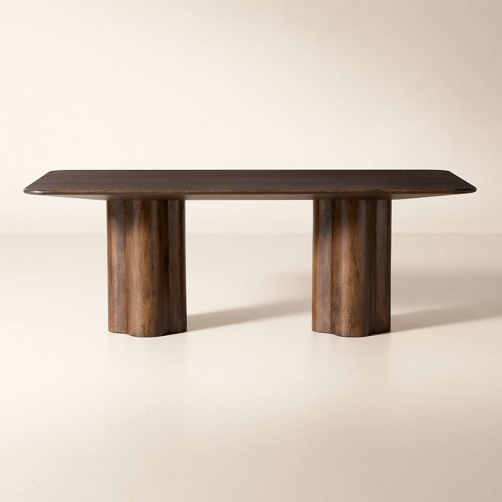 Viggo 84" Rectangular Dark Mango Wood Dining Table | CB2 | CB2