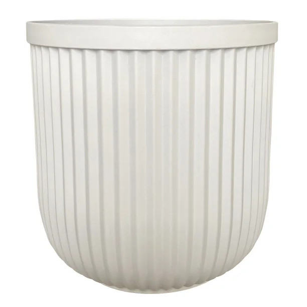 Better Homes & Gardens 12" and 16" Ellan White Resin Planter, 2-pack - Walmart.com | Walmart (US)