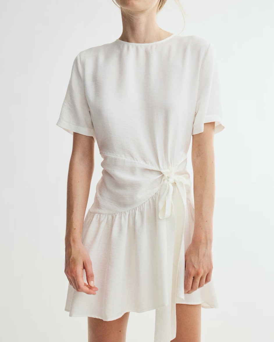White tie waist mini dress

#LTKSeasonal