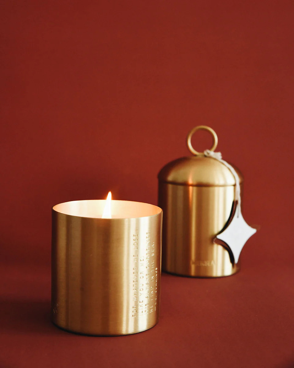 Pumpkin Whimsea Brass Candle | MERSEA
