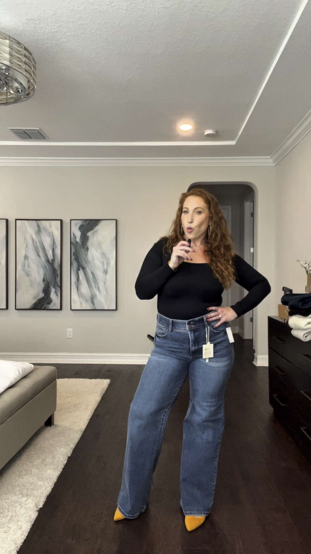 I definitely got emotional filming and editing this as a lipedema lady! #IYKYK 😭😭😭 There are some more affordable options in this second part of my flare, wide, and bootcut pants haul! I do love pairing an affordable piece with a splurge! Wearing a large in all the tops, and a size 12 in the Curve Appeals, 32 in the Joes, and 14 in the LCs!!

#LTKCyberWeek #LTKWatchNow #LTKMidsize