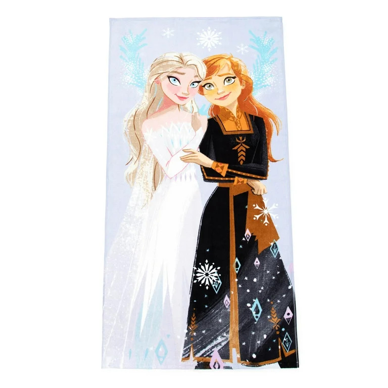 Disney Frozen Cotton Kids Beach Towel, 28" X 58" - Walmart.com | Walmart (US)