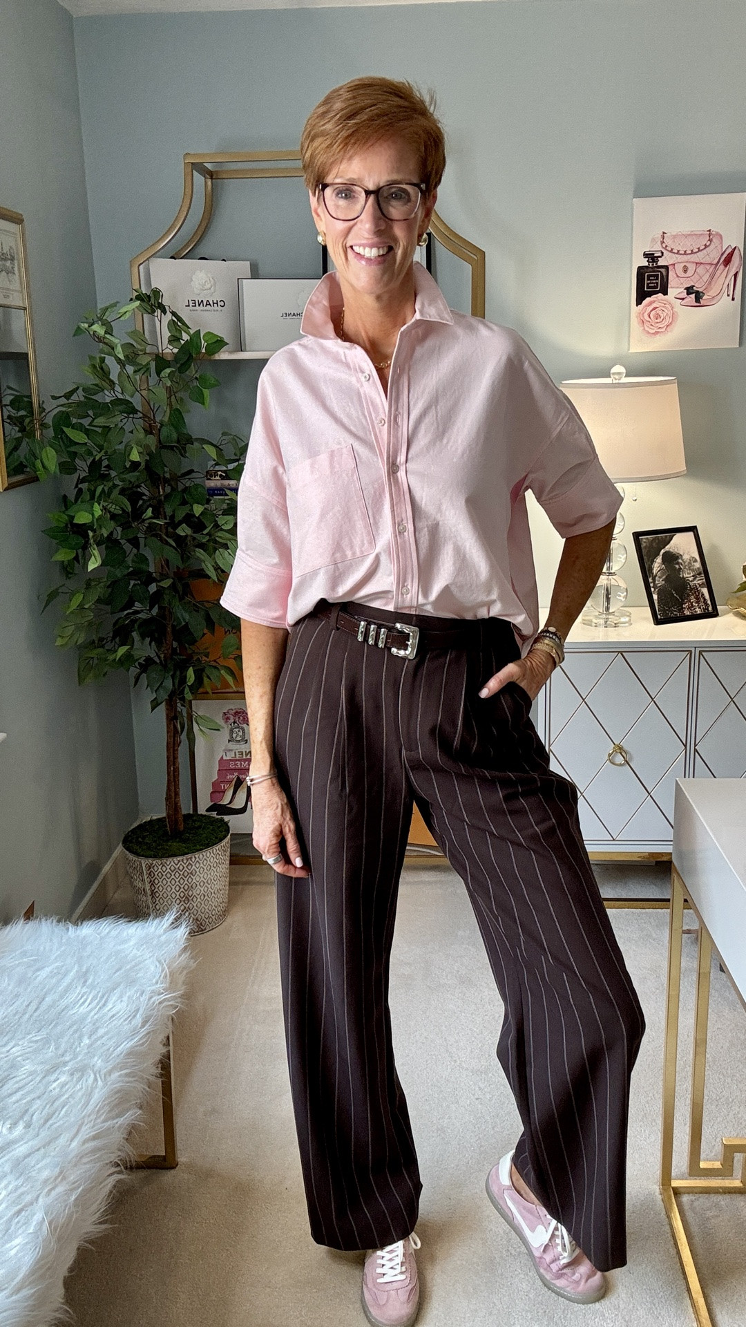 Part 2 of my 28-piece fall closet edit — and now we're getting into some of the pieces I think have serious repeat-wear potential.

That's the part I'm paying much more attention to these days. A piece can look beautiful on its own, but can I immediately think of three or four ways to wear it with things already hanging in my closet?

Brown pinstripe trousers, cashmere and striped cardigans, houndstooth, cranberry, gingham and textured accessories are making a very strong case for themselves.
A few of these are already proving popular with you, too — which makes me especially curious: are we choosing the same favorites?

Save this one before you start fall shopping and tell me which piece you want me to style THREE different ways. I'll use your answers when I'm planning upcoming outfits.
Part 3 — and the shoes — arrives Monday.

#FallFashion #ClassicStyle #StyleOver50 #FallWardrobe

#LTKootd #LTKOver40 #LTKTall