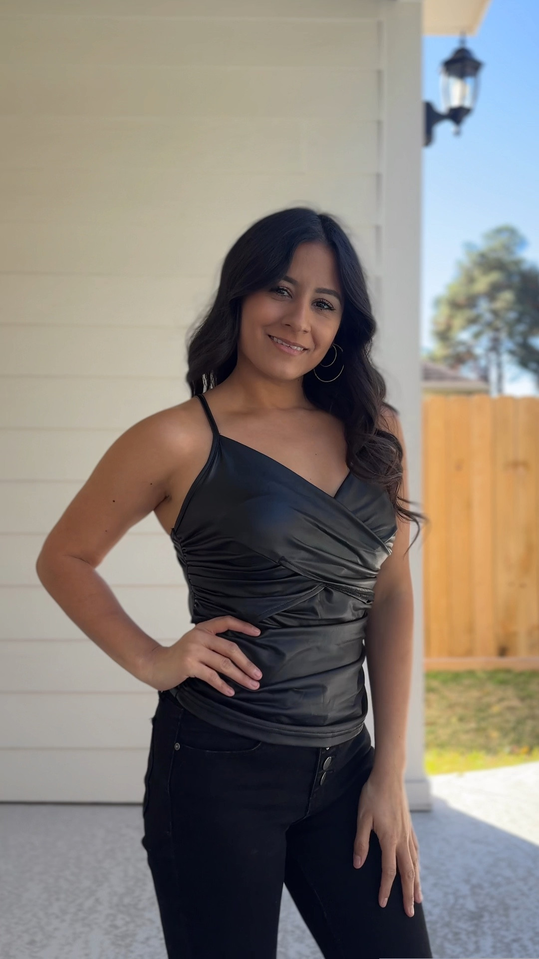 Leather tank top wearing size small. 

#LTKStyleTip #LTKFindsUnder100 #LTKSeasonal