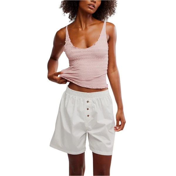 Women's Free People Pucker Up Seamless Scoop Neck Tank Top Medium Misty Rose | Scheels