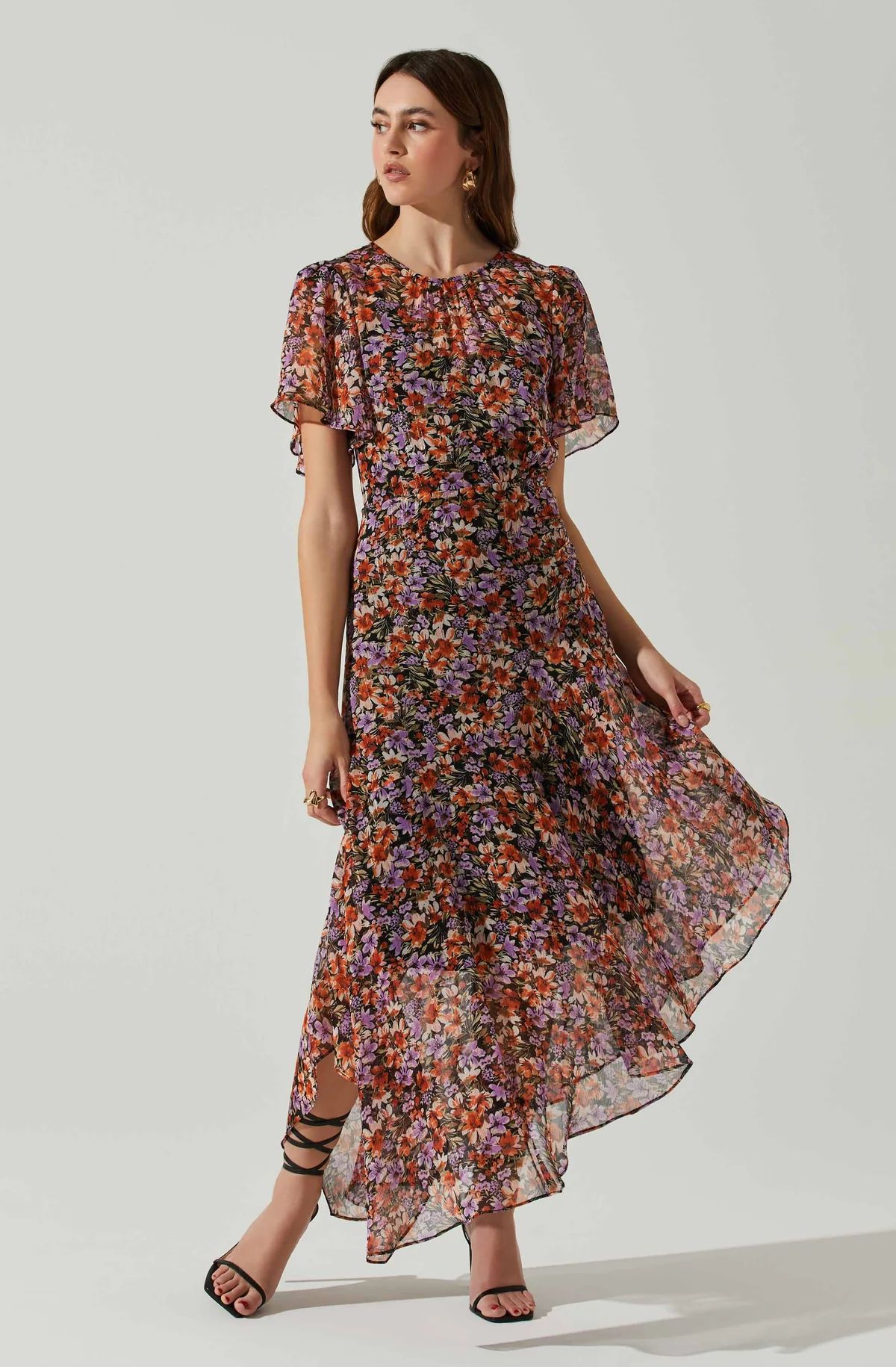 Mirella Floral Midi Dress | ASTR The Label (US)