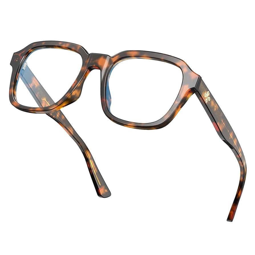 VISOONE Oversized Square Blue Light Blocking Glasses Fashion Computer Eyewear for Women and Men B... | Amazon (US)