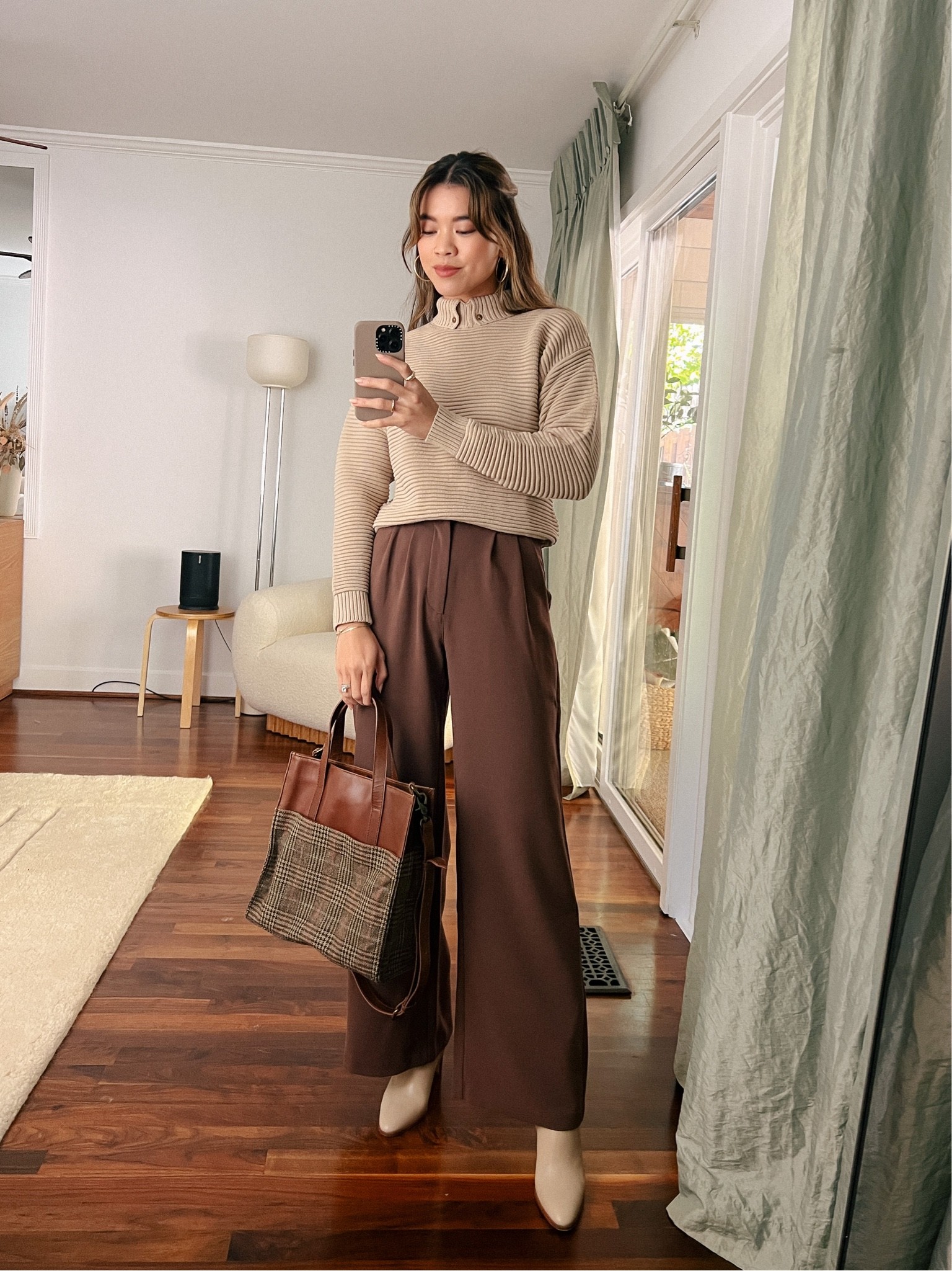 Able beige pullover sweater with Abercrombie brown wide leg trousers 

Top: XXS/XS
Pants: 00/0
Shoes: 6

#trousers
#browntrousers
#fallfashion
#fallstyle
#falloutfits
#able  
#booties 
#datenight
#sweater 
#abercrombie 
#workwear
#businesscasual 

#LTKworkwear #LTKstyletip #LTKSeasonal