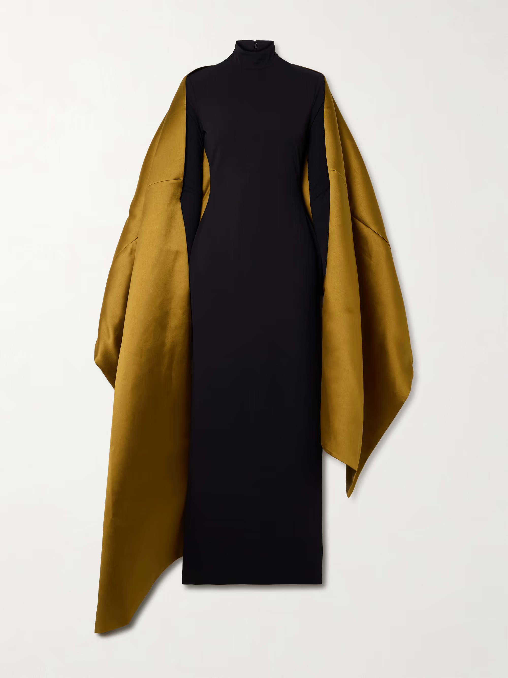 Lyana draped satin-twill and stretch-crepe maxi dress | NET-A-PORTER (US)