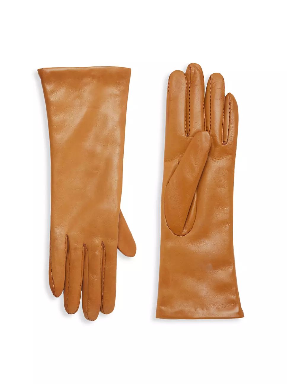 COLLECTION Cashmere-Lined Leather Gloves | Saks Fifth Avenue