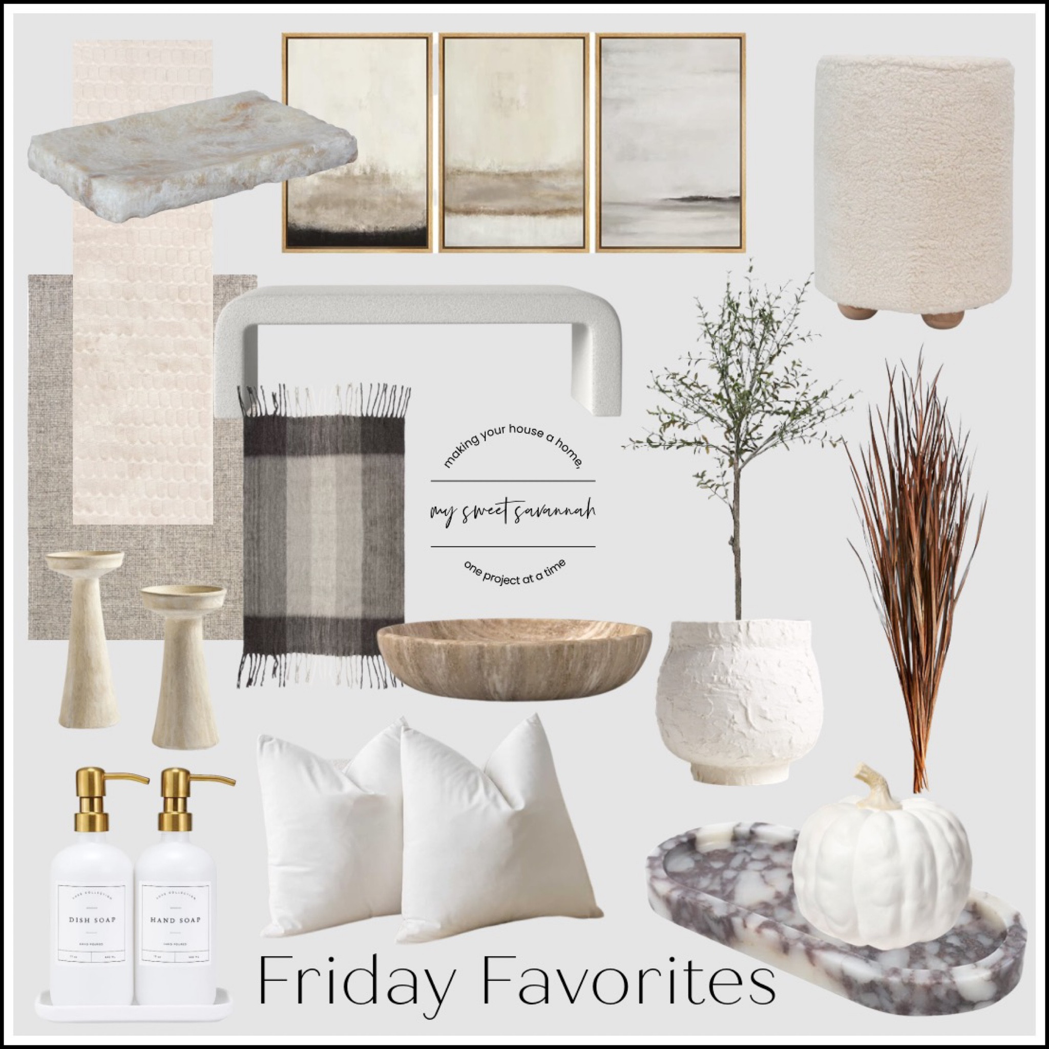 Friday favorites, organic modern home decor, furniture and accessories. 

#LTKFind #LTKhome #LTKSeasonal