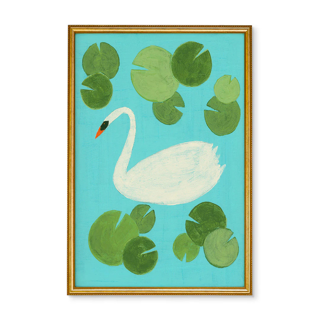 Little Swan by Love Katie Darling Painted Art Prints | Urban Garden Prints