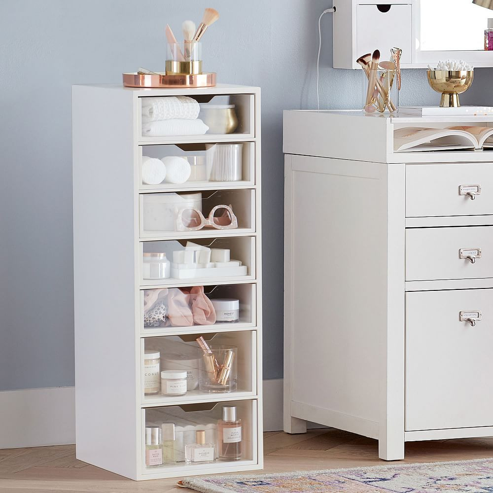Wood &amp; Acrylic Storage Tower (12"x33") | Pottery Barn Teen