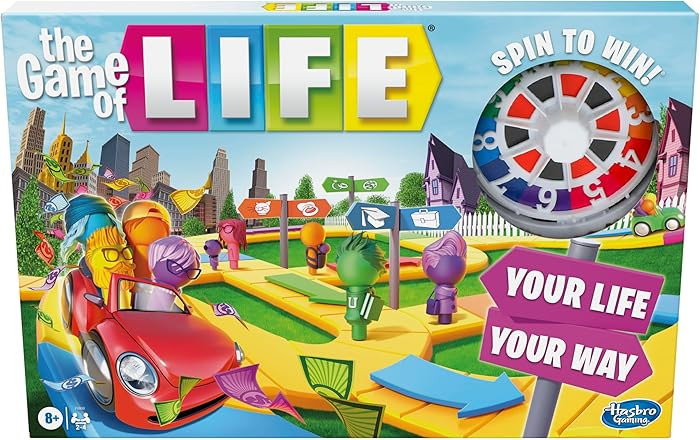 The Game of Life Board Game, Family Games for Kids Ages 8 and Up, Pegs Come in 6 Colors, Family B... | Amazon (US)