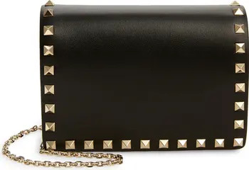 Rockstud Leather Wallet on a Chain | Nordstrom