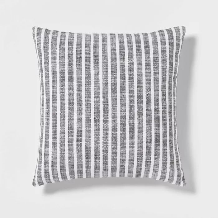 Woven Stripe Square Pillow - Threshold™ | Target