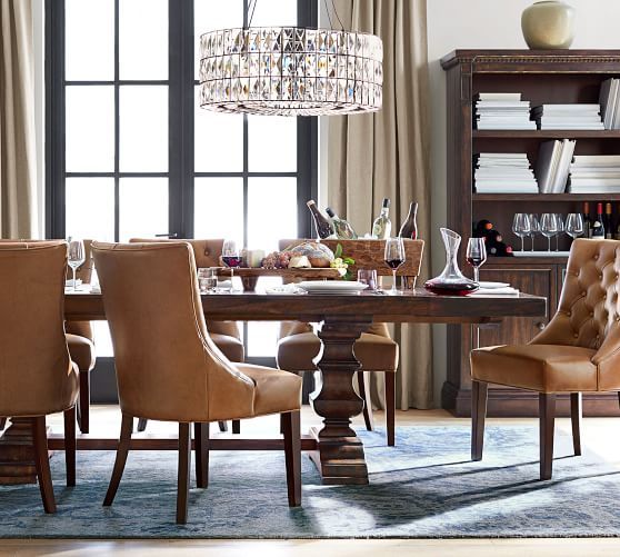 Banks Extending Dining Table, Alfresco Brown | Pottery Barn (US)