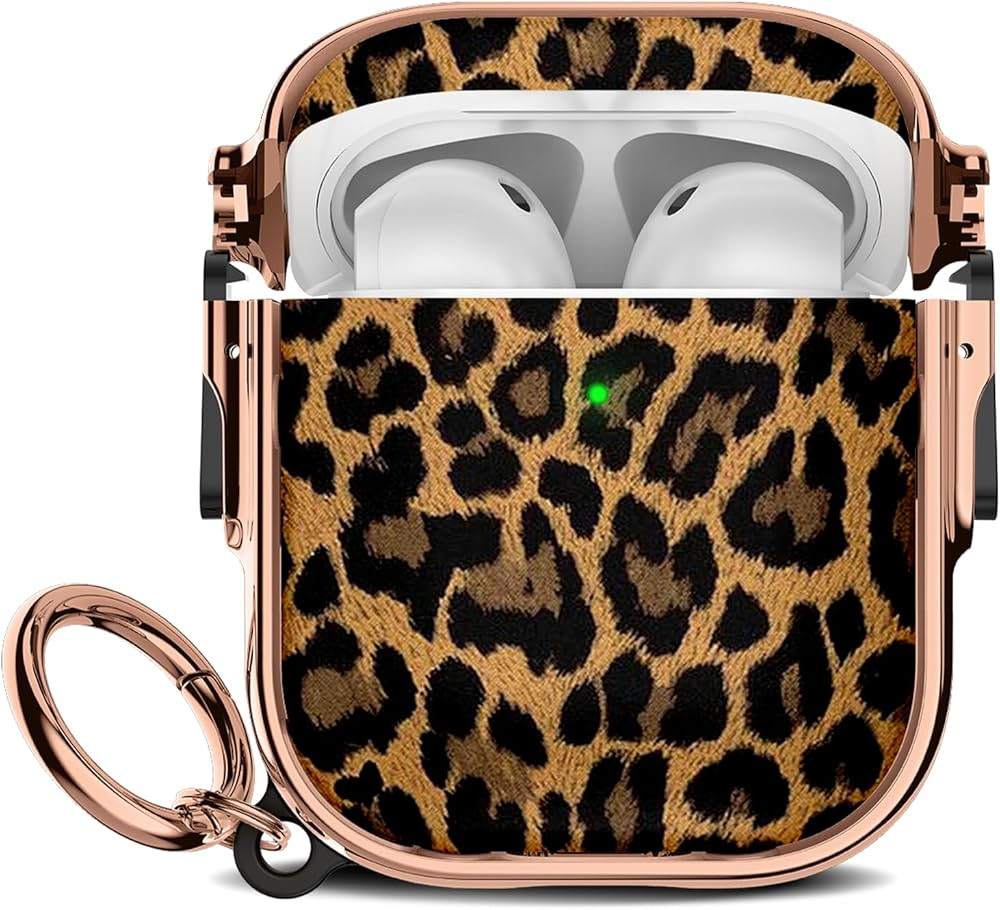 Maxjoy for Cute AirPods Case (2019) with Safety Lock,Compatible Leopard Print AirPod 2nd Generati... | Amazon (US)