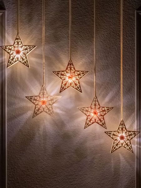 DIY Dollar Tree light-up wood stars, light-up Christmas decorations, light-up stars, stars with remote controlled fairy lights

#LTKSeasonal #LTKhome #LTKHoliday