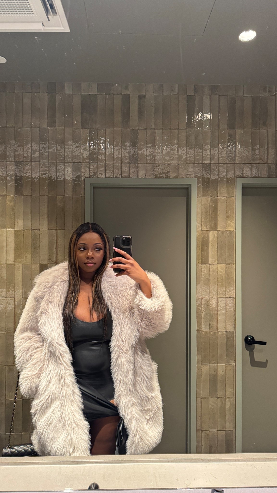 Cozy faux fur coat for fall and winter ❄️ Perfect for layering over dresses or jeans  linked my exact outfit on LTK! #LTKFall #LTKWinter #WinterFashion #FallFashion #LTKStyle #LTKFinds