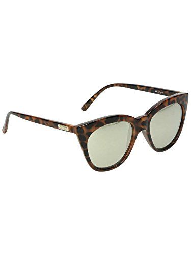 Le Specs Women's Half Moon Magic Sunglasses, Milky Tort/Gold Revo Mirror, One Size | Amazon (US)