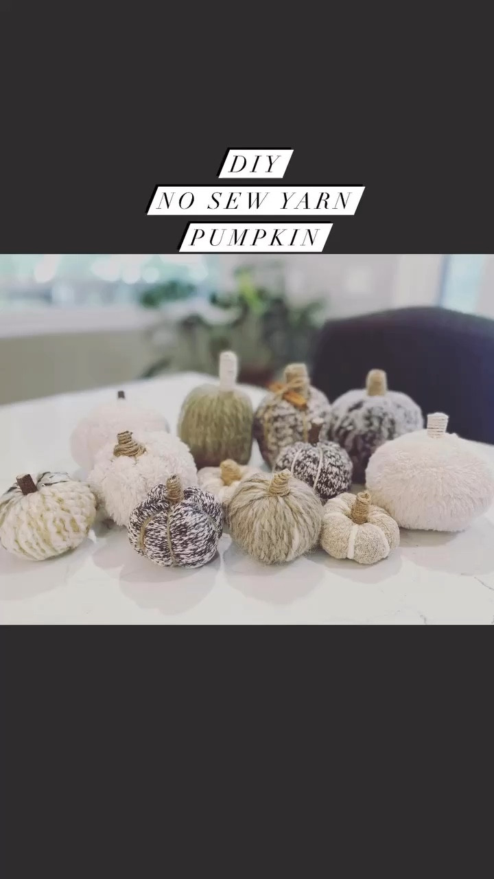 Easy DIY yarn pumpkins 🎃🧶 Perfect for Thanksgiving decor or gifting! Grab some foam pumpkins, thick yarn, and a plastic needle, and you’re good to go. #falldecor #thanksgivingdecor #thanksgivingdiy #thanksgivingcraft

#LTKHoliday #LTKSeasonal #LTKHome
