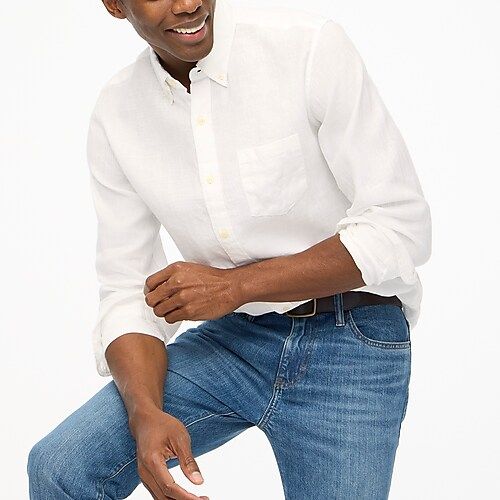 Slim Linen-cotton regular shirt | J.Crew Factory