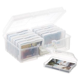 Iris 12-Case 4" x 6" Photo & Craft Storage Carrier | The Container Store